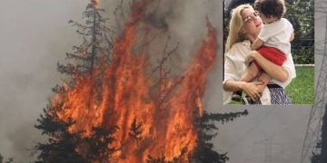Ραγίζει καρδιές η ανάρτηση της Μαντώ Γαστεράτου δίπλα απο τις φλόγες: «Αυτός είναι ο κόσμος που σε έφερα, συγγνώμη»