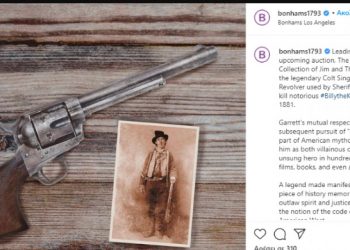 Στο σφυρί το όπλο που σκότωσε τον πιστολέρο Μπίλι δε Κιντ-«Ζαλίζει» η τιμή που έπιασε