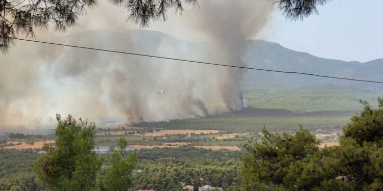 Alldaynews.gr Βαρυμπόμπη: Μεγάλη φωτιά με εκρήξεις. Εκλεισε η Εθνική οδός Αθηνών – Λαμίας-Στη μάχη το ρωσικό Beriev