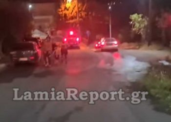 Λαμία: Κάτοικοι είδαν εμπρηστές να βάζουν φωτιά μέσα στην πόλη (video)