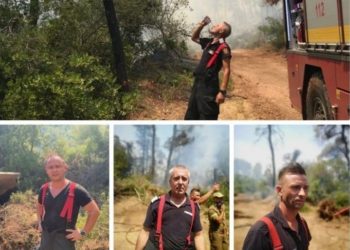Ρουμάνοι πυροσβέστες: Θα μείνουμε μέχρι να σβήσει και η τελευταία φλόγα[photos]
