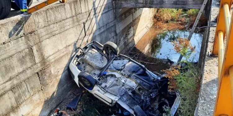 τροχαίο Καβάλα αρδευτικό κανάλι