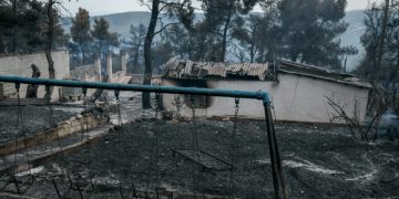 Φρίκη στα Βίλια: Εντοπίστηκε ανθρώπινο κρανίο δίπλα σε καμένη αποθήκη[video]