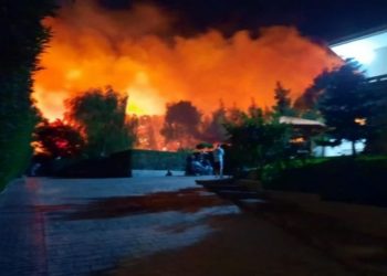 Φωτιά στη Νέα Μάκρη: Απειλούνται σπίτια και το μοναστήρι του Αγίου Εφραίμ – Διακοπή κυκλοφορίας