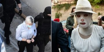 Επίθεση με βιτριόλι: Στο δικαστήριο η Ιωάννα-Με χειροπέδες και από την πίσω πόρτα η Έφη[photos]