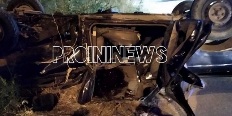 Τραγωδία: Μετωπική φορτηγού με αυτοκίνητο-Νεκρός 38χρονος και 2 ακόμα νέοι τραυματίες