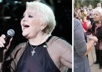 H Μαίρη Λίντα πήρε το μικρόφωνο και τραγούδησε Μανώλη Χιώτη στο Γηροκομείο Αθηνών[video]