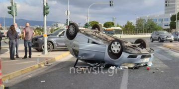 Σοκαριστικό τροχαίο στην Κηφισίας[photos]