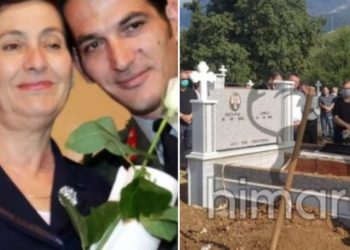 Πύρρος Δήμας: Θρήνος στην κηδεία της μητέρας του[photo]