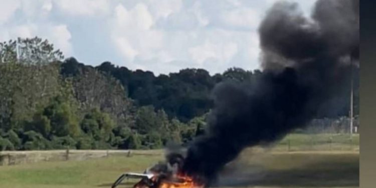 Συνετρίβη Αεροπλάνο-Τυλίχτηκε στις φλόγες στο αεροδρόμιο της Γεωργίας[video]