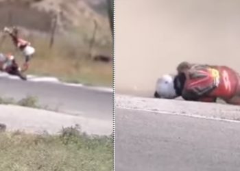 Μέγαρα: Σοβαρός τραυματισμός σε αγώνα με μηχανές – Ο τραυματίας μεταφέρθηκε με σκουτεράκι[video]