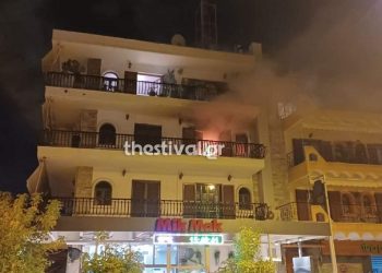 Θεσσαλονίκη: Φωτιά σε διαμέρισμα – Δείτε εικόνες