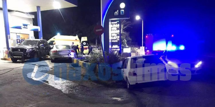 Νάξος: Σοβαρό τροχαίο σε βενζινάδικο – Ακρωτηριάστηκε οδηγός