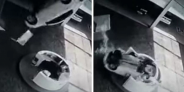 Alldaynews.gr Αντιπροσωπεία αυτοκινήτων: Όχημα πέφτει από τον 2ο όροφο και προσγειώνεται σε γκισέ – 2 κορίτσια στο νοσοκομείο (video)