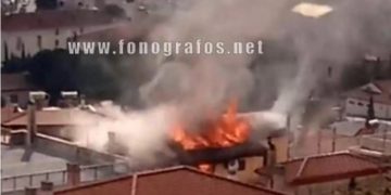 Alldaynews.gr Μεγάλη φωτιά στη Λαμία: Καταστράφηκε ένας ολόκληρος όροφος – Εκκενώθηκαν τα διπλανά σπίτια
