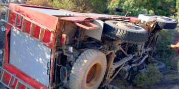 Σοκαριστικό βίντεο από ανατροπή πυροσβεστικού στα Ιωάννινα