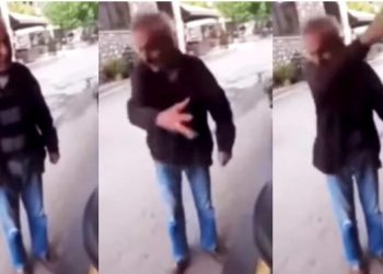 «Πάρταααα!»: Παππούς μουτζώνει ιδιοκτήτρια μαγαζιού που του ζήτησε πιστοποιητικό για να τον αφήσει να μπει[video]