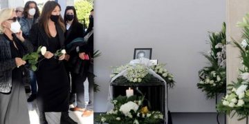 Alldaynews.gr Κηδεία Χρήστου Κυριαζή: Ράκος η Βάνα Μπάρμπα