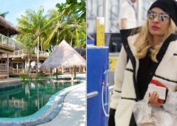 Μενεγάκη: Στις Μαλβίδες σε 5αστερο με 1.840 ευρώ την βραδιά![photos]