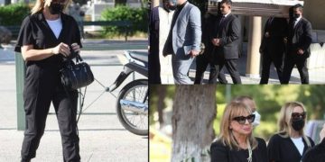 Alldaynews.gr Συντετριμμένες Άννα Φόνσου και Πέγκυ Ζήνα-Θρήνος στην κηδεία του Μπουγά