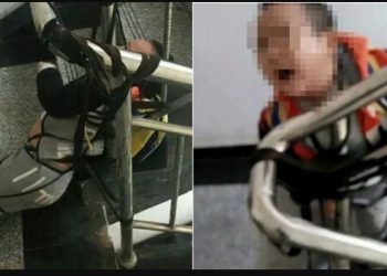 Μάνα έδεσε στη σκάλα τον 3χρονο γιο της και έστειλε τις φωτογραφίες στον πρώην άντρα της επειδή δεν της έδωσε διατροφή