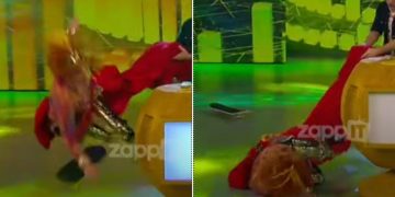 Ματίνα Νικολάου: ”Έφαγε” τούμπα στον αέρα – Πάγωσε ο Νίκος Μουτσινάς[video]