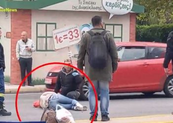 Τροχαίο στη Λεωφόρο Συγγρού: Μηχανή εκσφενδόνισε γυναίκα στο αντίθετο ρεύμα (video)