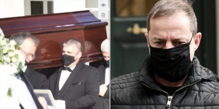 Δημήτρης Λιγνάδης: Σπαραγμός στην κηδεία της μητέρας του[photos]
