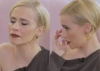 «Λύγισε» η Νάντια Μπουλέ στον αέρα δίχως να πει λέξη[video]