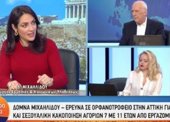 Συγκλονίζει η Μιχαηλίδου για το ορφανοτροφείο: «Υπήρχε σ3ξ μεταξύ αγοριών ηλικίας 7-11 ετών»