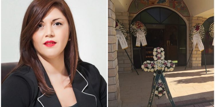 Βουβός θρήνος στην κηδεία της Παρθένας Κουτμερίδου (φωτο)