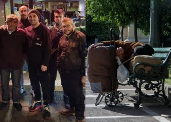 Παρέα νεαρών πλήρωσε ξενοδοχείο σε άστεγο για να μην κοιμηθεί στο κρύο – Χαμός και προσφορά από κόσμο με ρούχα και σπίτι
