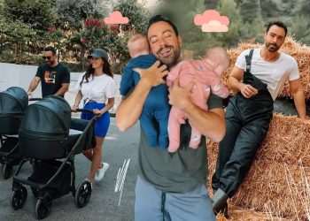 Σάκης Τανιμανίδης – Χριστίνα Μπόμπα: Οι κόρες τους έχουν το «σημάδι του πελαργού»