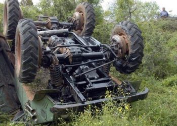 Τραγικό:  Νεκρός άντρας που καταπλακώθηκε από το τρακτέρ του[photos]