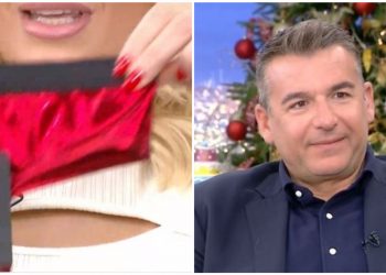 Έχασε τα λόγια του ο Λιάγκας με το εσώρουχο που έδωσε η Κάβουρα στην Σκορδά (video)