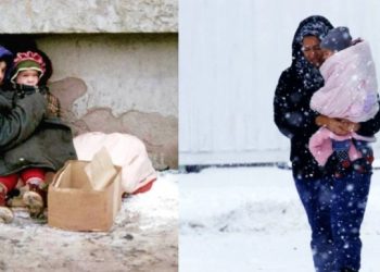 «Κρυώνω μαμά κάνε κάτι»: Χιόνιζε και κοιμόμουν με την κόρη μου στον δρόμο ώσπου μας πήρε σπίτι του ένας άγνωστος