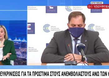 Κορονοϊός: Στο emvolio.gov.gr το πρόστιμο 100 ευρώ για τους ανεμβολίαστους