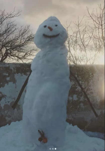 Χαμός με τον Πρόστυχο χιονάνθρωπο της Ματθίλδης Μαγγίρα[photos]