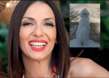 Χαμός με τον Πρόστυχο χιονάνθρωπο της Ματθίλδης Μαγγίρα[photos]