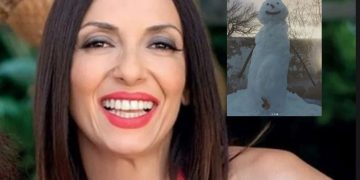 Χαμός με τον Πρόστυχο χιονάνθρωπο της Ματθίλδης Μαγγίρα[photos]