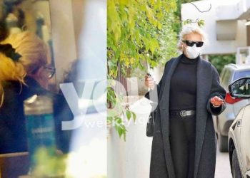 Ελένη Μενεγάκη: Μαυροφορεμένη στην Κηφισιά-Πού πήγε και με ποιον συναντήθηκε