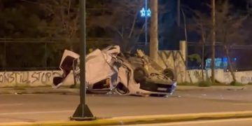 Σοβαρό τροχαίο στην Κατεχάκη, με ανατροπή οχήματος