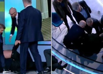 Ουκρανία: Άγριο ξύλο στην τηλεόραση μεταξύ δημοσιογράφου και φιλορώσου πολιτικού[video]