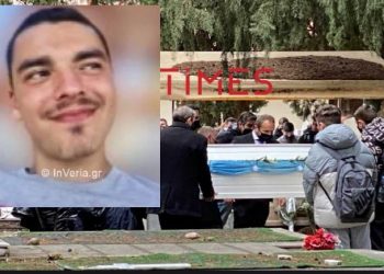 Σπαραγμός στην κηδεία του 19χρονου Άλκη στη Βέροια: Πλήθος κόσμου με λευκά γαρύφαλλα[photos]