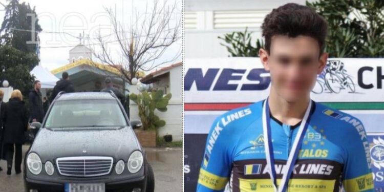 Θρήνος στην κηδεία του 22χρονου που καταπλακώθηκε από τοίχο στη Λάρισα[photos]