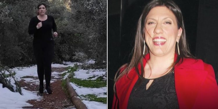 Η Ζωή Κωνσταντοπούλου ”Δεν Μασάει”-Στο… τρέξιμο βρέξει – χιονίσει![photo]