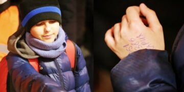 11χρονος ήρωας πέρασε μόνος του τα σύνορα της Ουκρανίας έχοντας γραμμένο στο χέρι του έναν αριθμό τηλεφώνου