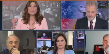 Alldaynews.gr Καβγάς στον «αέρα» του OPEN για τους βομβαρδισμούς στην Ουκρανία