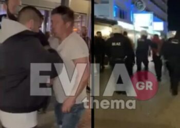 Άφησαν το φαγητό στη μέση μέσα στο εστιατόριο και πλακώθηκαν στο ξύλο στην παραλία