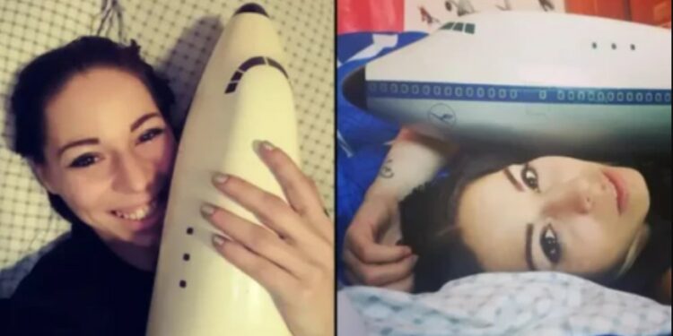 Γυναίκα Ερωτεύτηκε και Έχει Σχέση με Ένα Πλαστικό Αεροπλάνο